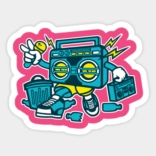 Boombox Sticker